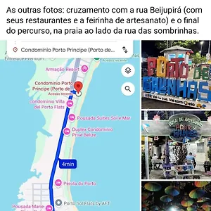 Seja Um Hospede De Charme A 80m Do Mar E 4min De Carro Do Centrinho De Porto Apartamento